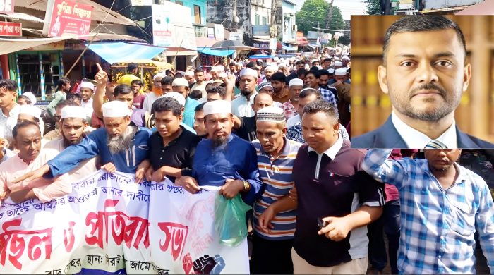 শিশির মনির, দিরাই বিক্ষোভ, সুনামগঞ্জ খবর, জামায়াত প্রার্থী, ধর্মীয় সম্প্রীতি, ইসলাম অবমাননা, রোজা ও পূজা, তৌহিদী জনতা, বাংলাদেশ রাজনীতি